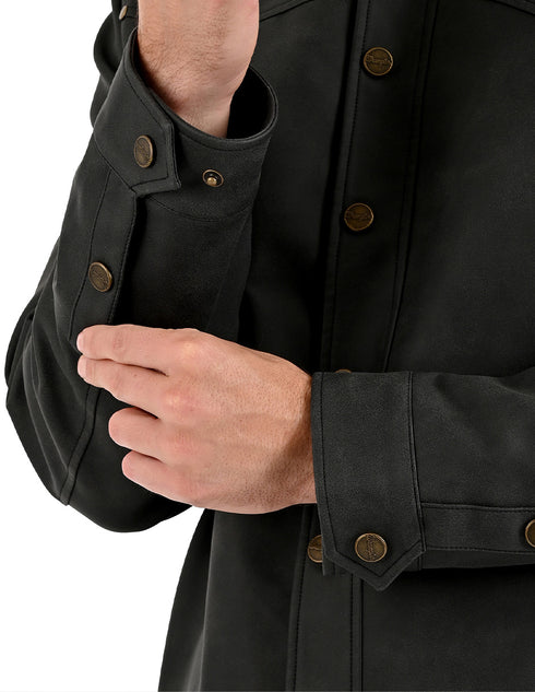 Chamarra Wrangler Hombre Tipo Western Negro