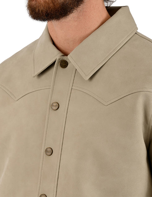 Chamarra Wrangler Hombre Tipo Western Taupe