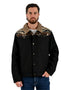 Chamarra Wrangler Hombre Western con Borrega Negro