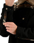 Chamarra Wrangler Hombre Western con Borrega Negro