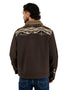 Chamarra Wrangler Hombre Western con Borrega Café
