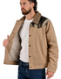 Chamarra Wrangler Hombre Western con Borrega Taupe