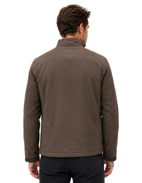 Chamarra Wrangler Hombre Tipo Deportiva Café