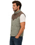 Chaleco Wrangler Hombre Acolchado Western Taupe