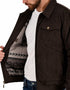 Chamarra Wrangler Hombre de Pana Café Oscuro