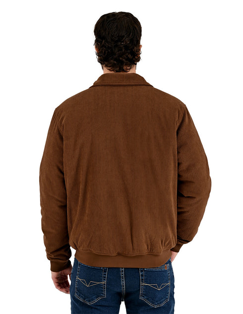 Chamarra Wrangler Hombre de Pana Café Claro