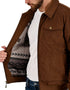 Chamarra Wrangler Hombre de Pana Café Claro