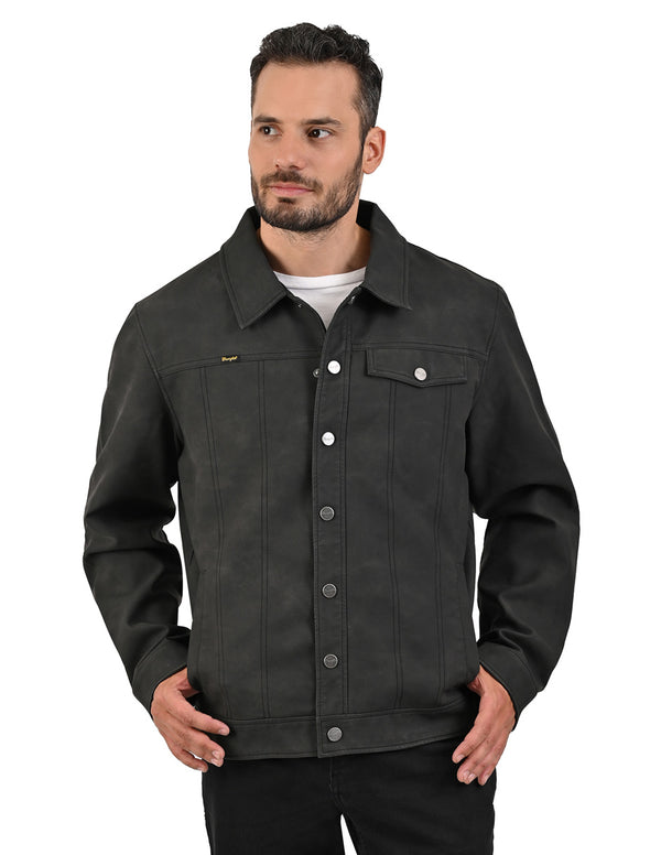 WRANGLER camisola para Caballero en Acabado Avejentado en piel sintetica.