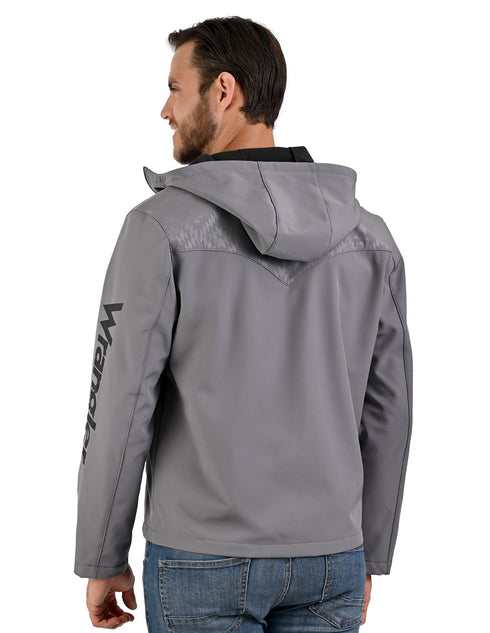 WRANGLER Chamarra gris Outdoor para Caballero con Capucha.