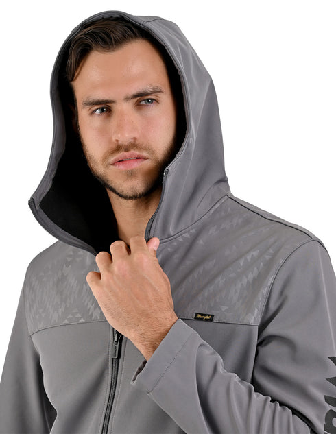 WRANGLER Chamarra gris Outdoor para Caballero con Capucha.