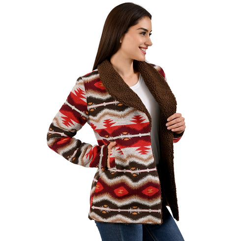 Cárdigan en imitacion Lana con sherpa WRANGLER para dama