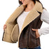 Chaleco imitacion piel WRANGLER con sherpa para dama