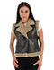 Chaleco Wrangler Dama Forrado con Borrega Café