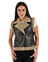 Chaleco Wrangler Dama Forrado con Borrega Café