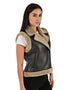 Chaleco Wrangler Dama Forrado con Borrega Café