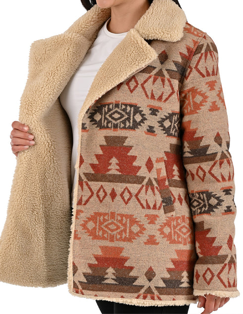 Chamarra Wrangler Dama Borrega Western Beige