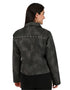 Chamarra Wrangler Dama Cuello Camisero Gris