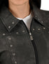Chamarra Wrangler Dama Cuello Camisero Gris